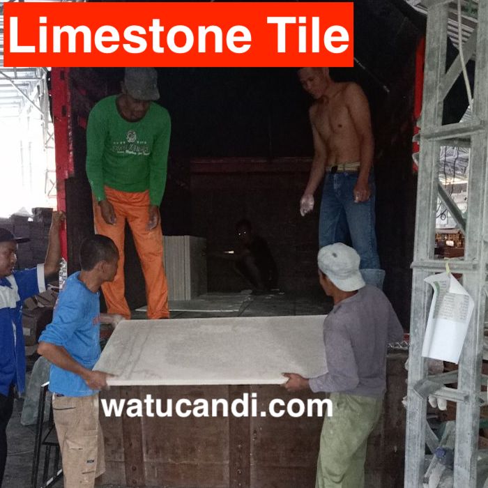 Batu Alam Limestone Tile palimanan paras putih super