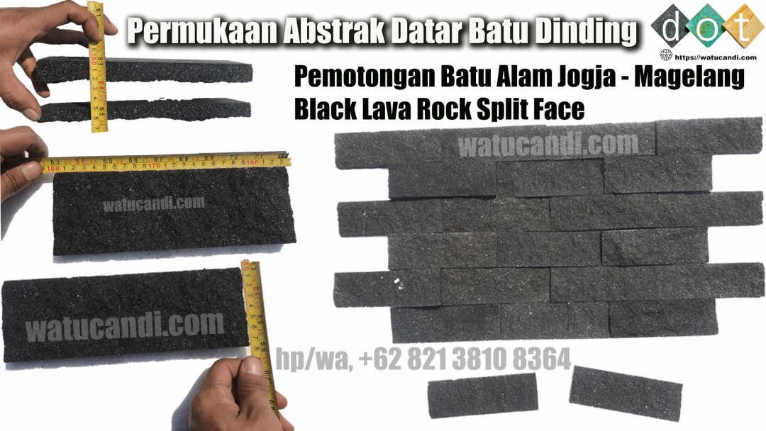 Split Face Lava Rock Java Black Batu Candi Rta watucandi.com