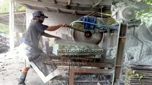 Lempengan batu hijau Sukabumi Indonesia berkualitas tinggi untuk lantai kolam renang dan dinding