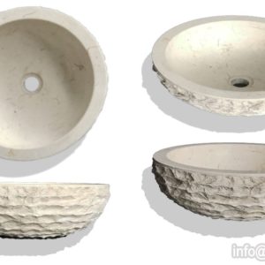 05 washtafel-washbasin-limestone-white-marble 01 Product rough surface marble stone sink. Marble is one of the popular materials used as sink crafts, due to its durability and natural beauty. There are many different marble crafts that can be used to create a unique and functional sink.