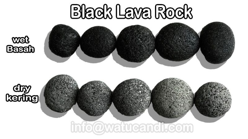 01 Batu Lava Hitam (Black Lava Stone Rock Pebbles) watucandi.com