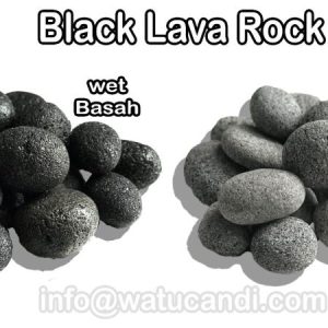 02 Batu Lava Hitam (Black Lava Stone Rock Pebbles) watucandi.com