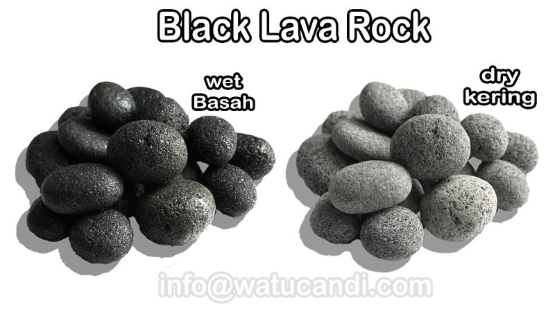 02 Batu Lava Hitam (Black Lava Stone Rock Pebbles) watucandi.com