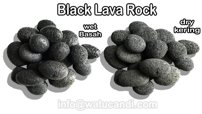 03 Batu Lava Hitam (Black Lava Stone Rock Pebbles) watucandi.com
