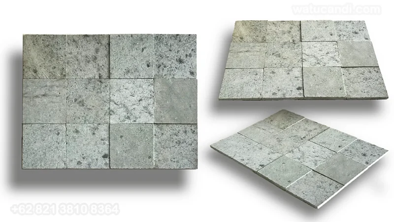 Ubin Batu Hijau Lokal vs Presisi Ubin Batu Hijau Sukabumi Green Stone Tile presisi