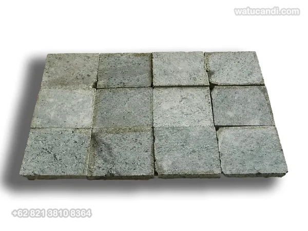 Ubin Batu Hijau Lokal vs Presisi pedra verde Ubin Batu Hijau Sukabumi Kualitas Lokal Green Stone