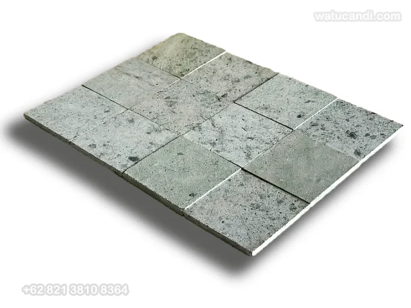 Ubin Batu Hijau Lokal vs Presisi ubin batu hijau sukabumi green stone tile