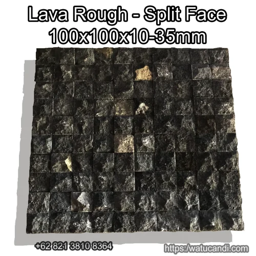 rta lava stoneubin batu lahar wajah kasar 100x100x10-35mm