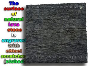 Indonesian manufacturer of hand-chiseled natural lava stone paving, authentic artisan volcanic stone floor tiles for outdoor use