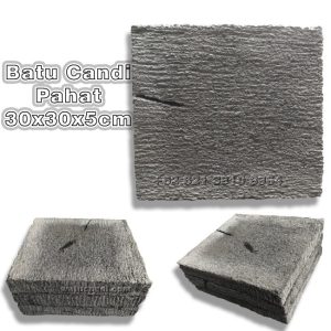 Paving batu candi pahat Buatan Tangan 30×30×5cm