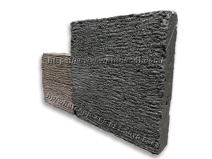 Handmade natural stone floor tiles with temple pattern crafted from authentic Merapi lava stone, made in Indonesia. Artisan stone flooring.