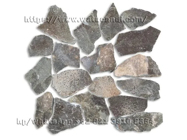 Natural andesite stone slabs showcasing natural beauty for wall and floor cladding