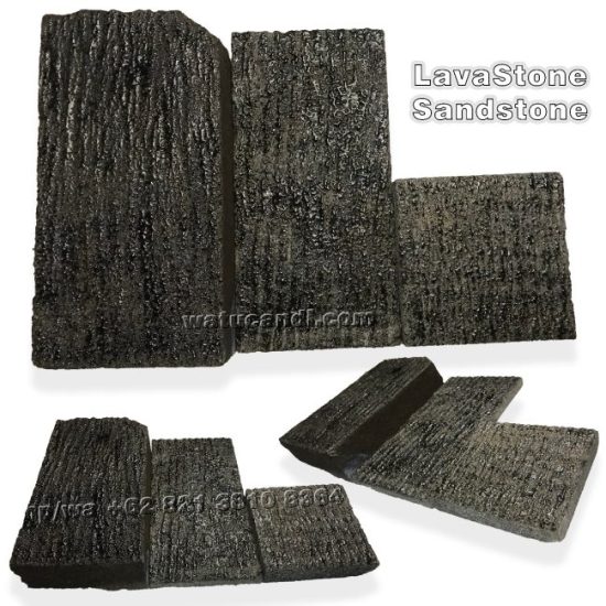 Natural lava stone tiles for wall and floor, rugged natural texture, durable for indoor and outdoor use.