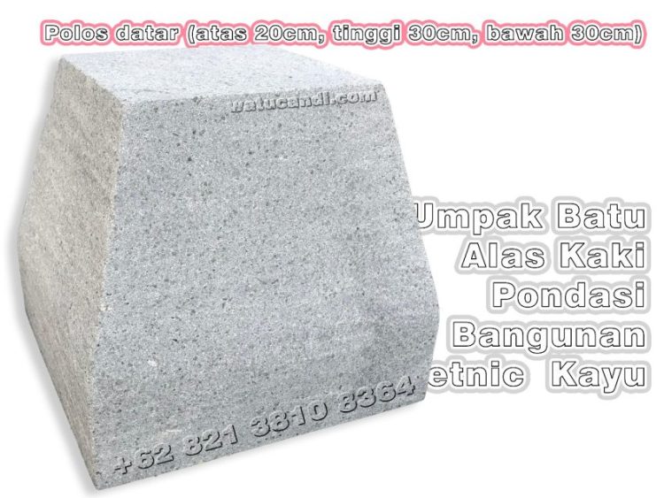 Jenis umpak polos datar (LA20T30LB30) Batu Asli