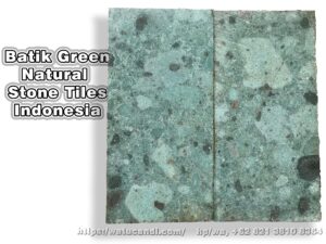 Indonesian Green Batik Natural Stone