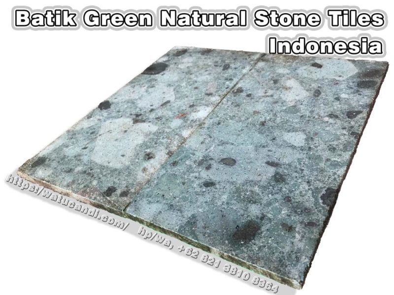 Batu Alam Batik Hijau Magelang Yogyakarta