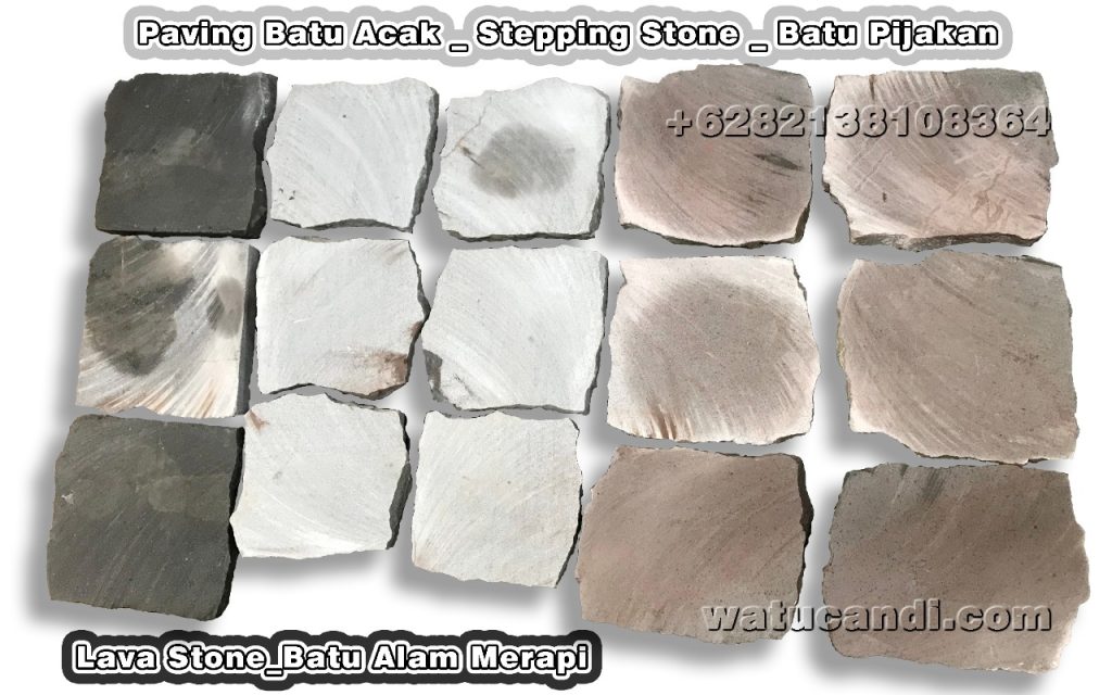 Random natural stone – Merapi lava, Indonesia