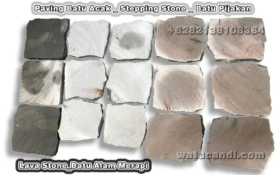 Random natural stone – Merapi lava, Indonesia