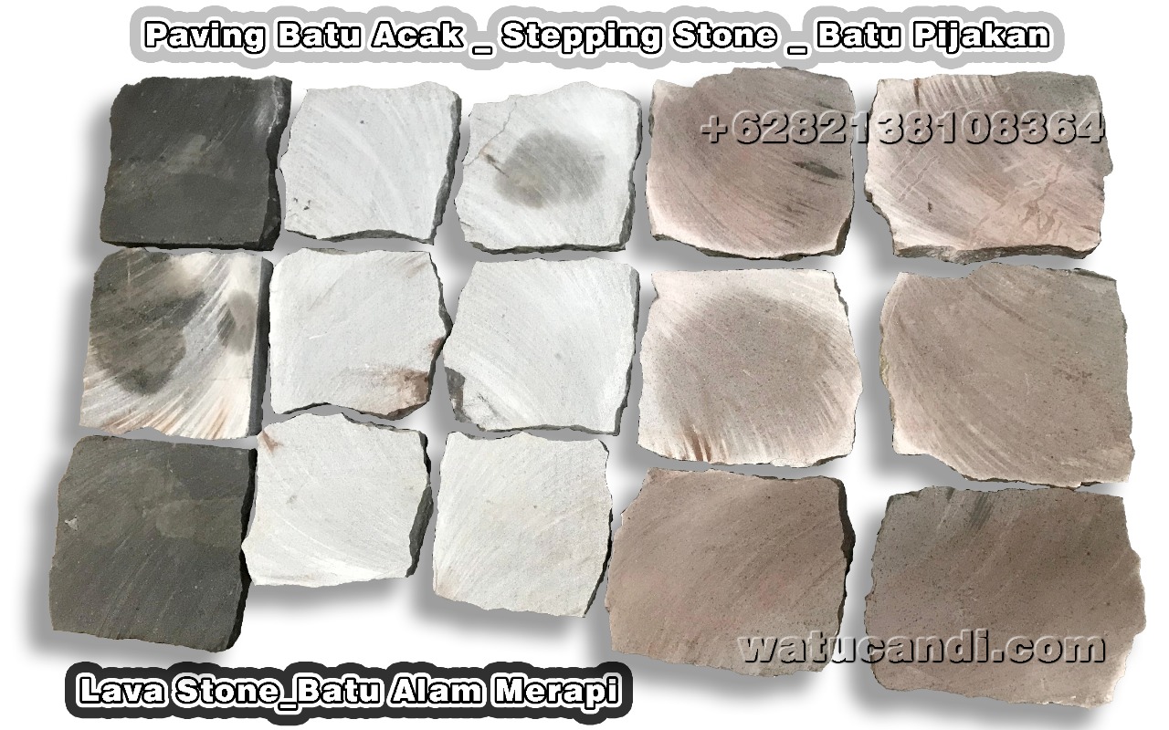 Paving Batu Alam Acak Pijakan Stepping Stone Lava Merapi Indonesia Paving batu alam ireguler Paving Batu Alam Acak Pijakan Stepping Stone Lava Merapi Indonesia Paving batu alam ireguler