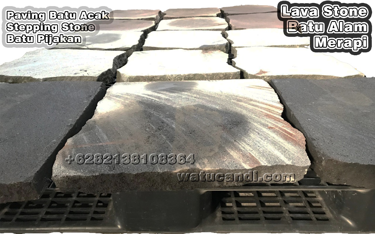 paving pijakan batu candi merapi lava stepping stone acak Paving batu alam ireguler paving pijakan batu candi merapi lava stepping stone acak Paving batu alam ireguler