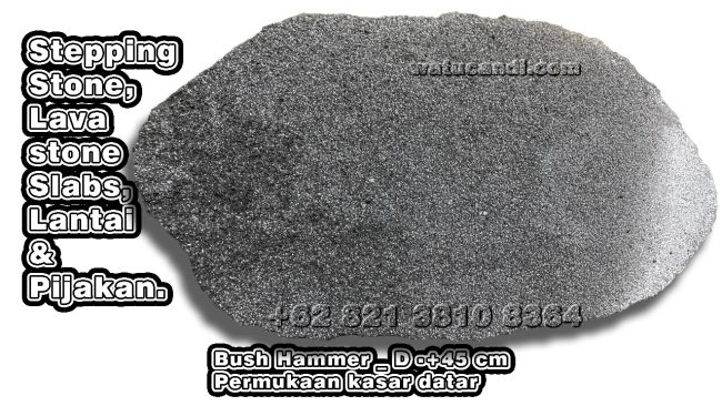 Stepping stone batu pijakan lantai paving Paving Batu Lava Slabs
