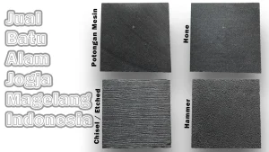 4 finishes for Merapi Temple Stone Lava Stone wall and floor applications