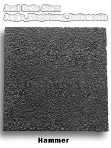 Bush hammered finish on natural temple stone lava stone tiles for walls and floors