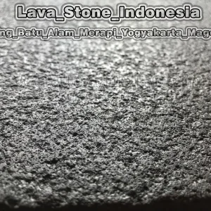 Black lava stone floor with unique brush finish for modern and contemporary interior and exterior applications