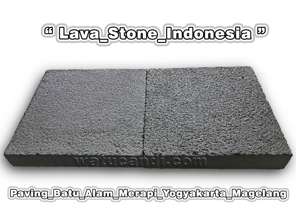 Natural Stone Slabs - Black Lava Stepping Stone Natural stone slabs black lava untuk stepping stone rock di taman