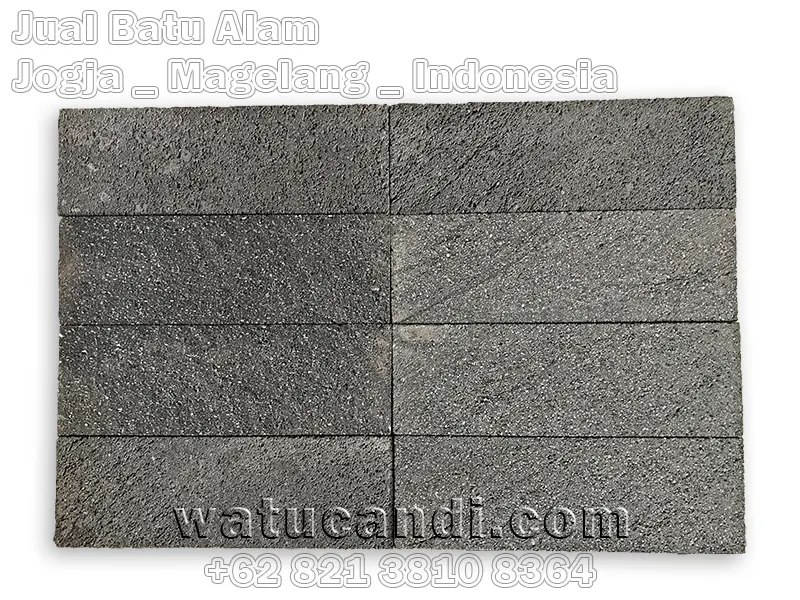 Vente Pierre de Lave Noire Merapi Indonésie Wallbrick Cladding Stick - Vente de Pierre Naturelle Volcanique Premium
