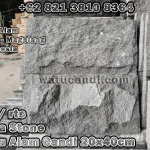 Rough textured volcanic natural stone tiles size 20x40 that bring natural beauty and exclusive character to wall cladding.