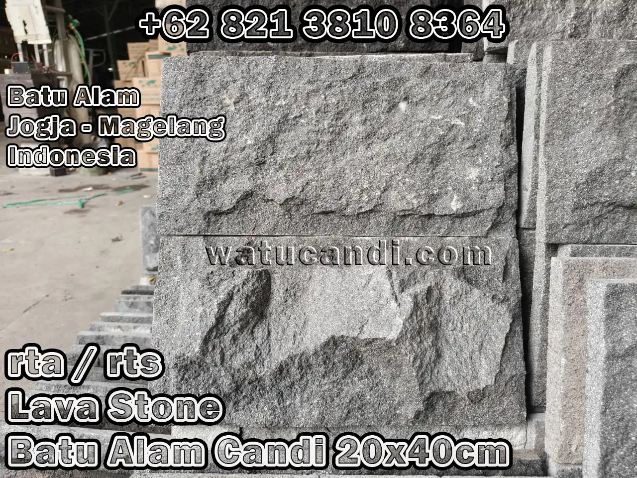 Rough textured volcanic natural stone tiles size 20x40 for wall cladding