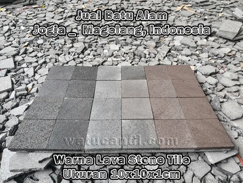 天然石タイル工場カスタムサイズ溶岩石スラブ 100x100x10mm 輸出品質